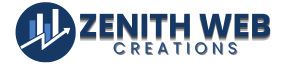 "Zenith Web Creations logo - Professional website design, logo, banner, business card, CGI ads services"